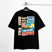 Áo Thun In Họa Tiết Màu Sắc Sặc Sỡ