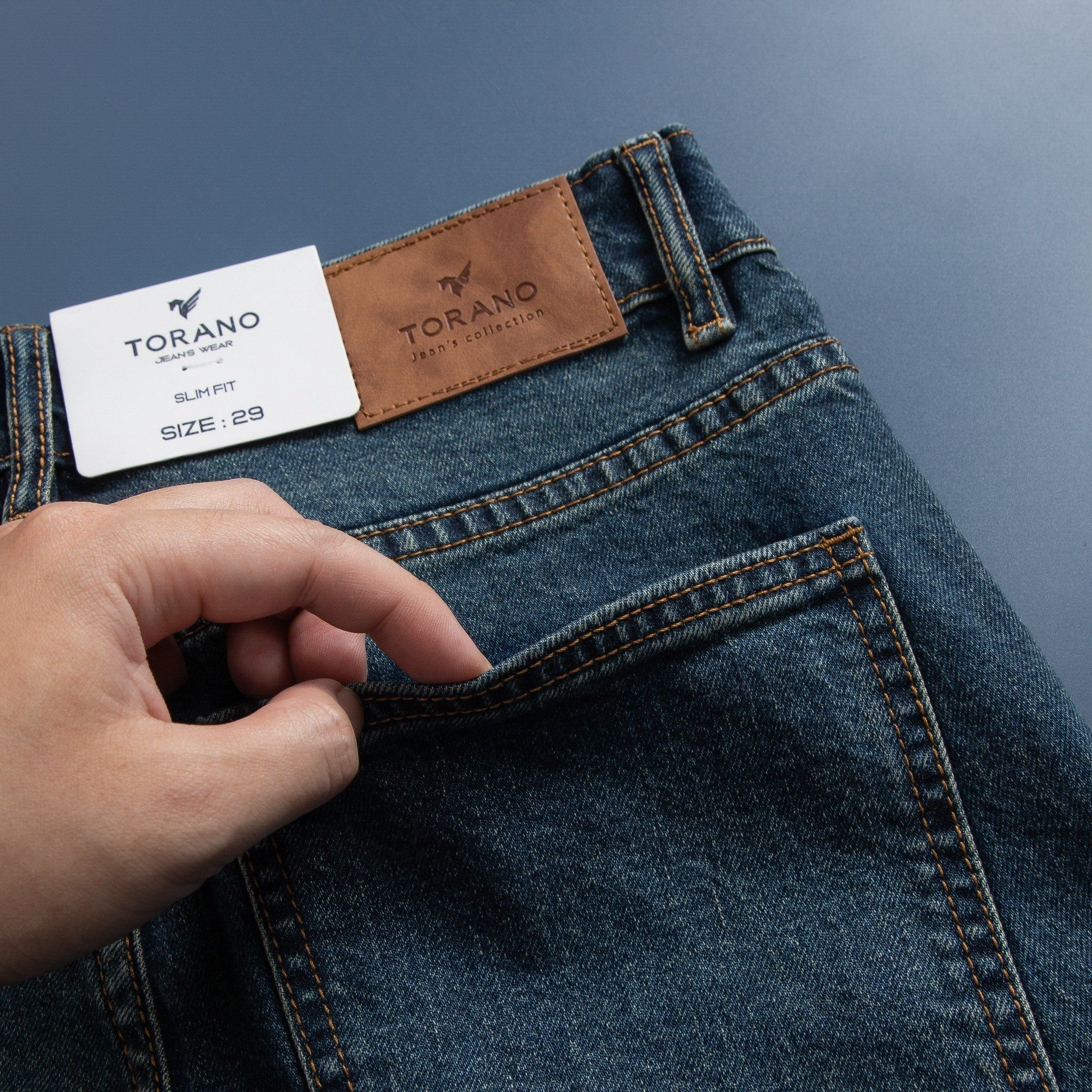 Quần jeans rách slim GABJ862 - Hình ảnh 3