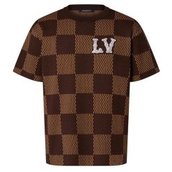 Louis Vuitton LV Brown Damier Crewneck With Crystal