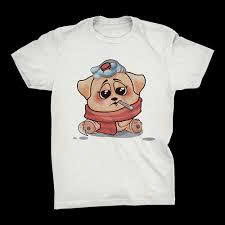 Áo Thun Hình Cún Con Dễ Thương